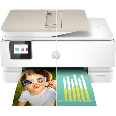 HP ENVY Inspire 7955e Wireless Inkjet Multifunction Printer - Color - CopierPrinterScanner - 10 ppm Mono7 ppm Color Print - 4800 x 1W2Y8AB1H