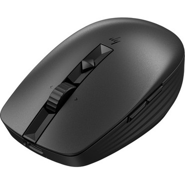 HP 715 Rechargeable Multi-Device Mouse - Wireless - Bluetooth - 240 GHz - Rechargeable - Black - USB Type A - 3000 dpi - Tilt Wheel - 6E6F0AAABL