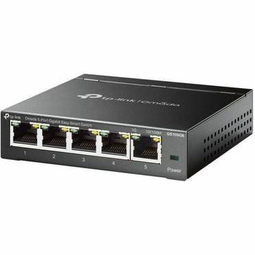TP-Link Omada 5-Port Gigabit Easy Smart Switch - 5 Ports - Gigabit Ethernet - 101001000Base-T - 282 W Power Consumption - Twisted - DS105GE