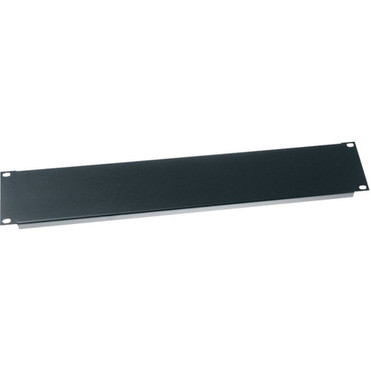 Middle Atlantic 2RU Blank Rack Panel - Steel and Flanged Blank Panel - Flat Black Powder Coat - Black - 350 8890 mm Height - 19 EB2