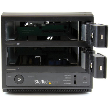 StarTechcom USB 30  eSATA Dual-Bay Trayless 35 SATA III Hard Drive Enclosure with UASP - 2-Bay SATA 6 Gbps Hot-Swap HDD Enclosure S352BU33RER