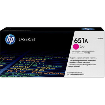 HP_651A_CE343A_Original_Toner_Cartridge_-_Single_Pack_-_Laser_-_16000_Pages_-_Magenta_-_1_Each_CE343A HP_651A_CE343A_Original_Toner_Cartridge_-_Single_Pack_-_Laser_-_16000_Pages_-_Magenta_-_1_Each_CE343A