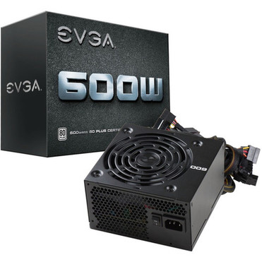 EVGA 600W Power Supply - Internal - 120 V AC 230 V AC Input - 33 V DC 5 V DC 12 V DC -12 V DC Output - 600 W - 1 12V Rails - 1 - 100-W1-0600-K1