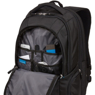 Case Logic BEBP-315 Carrying Case Backpack for 156 Notebook - Black - Polyester Body - Checkpoint Friendly - Shoulder Strap Chest 3203772