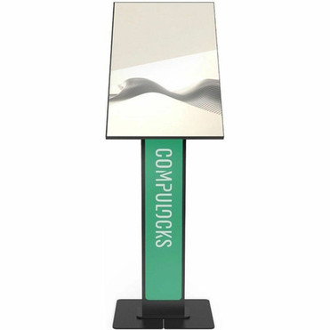 Compulocks Brandable VESA Floor Stand for Screens Up to 32 Inches - Black - Up to 32 Screen Support - 9 kg Load Capacity - Floor - - 140BLBPB