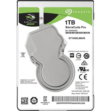 Seagate Barracuda Pro ST1000LM049 1 TB 25 Internal Hard Drive - SATA - 7200rpm - Hot Pluggable - 2 Year Warranty ST1000LM049