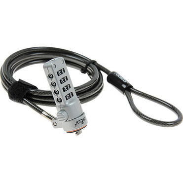 Rocstor Rocbolt Portable Security Cable With Combination Lock - Resettable - 4-digit - Combination Lock - Galvanized Steel Zinc Alloy Y10C132-B1