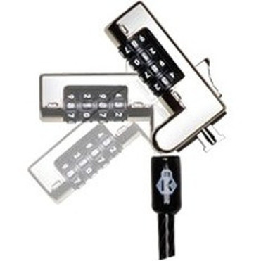 Kensington Slim NanoSaver Combination Laptop Lock - Resettable - 4-digit - Combination Lock - Carbon Steel - For Notebook K60605WW