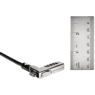 Kensington Slim NanoSaver Combination Laptop Lock - Resettable - 4-digit - Combination Lock - Carbon Steel - For Notebook K60605WW