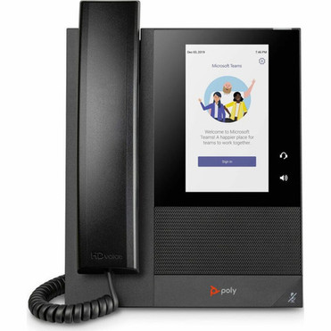 Poly CCX 400 IP Phone - Corded - Corded - Desktop Wall Mountable - Black  - 24 x Total Line - VoIP - 5 LCD - 2 x Network RJ-45 - 848Z9AAABA