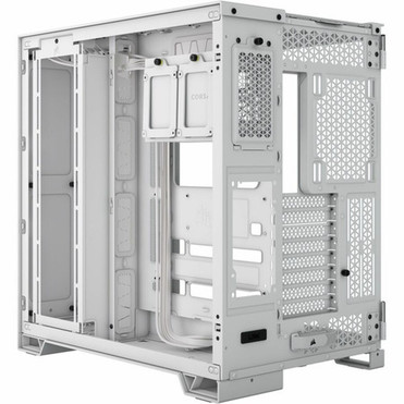 Corsair 6500D AIRFLOW Mid-Tower Dual Chamber PC Case - White - Mid-tower - White - Mesh Tempered Glass - 9 x Fans Supported - 2 x - CC-9011260-WW