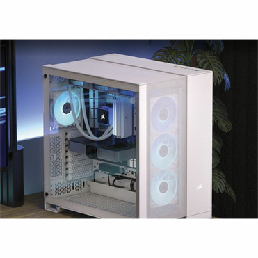 Corsair 6500D AIRFLOW Mid-Tower Dual Chamber PC Case - White - Mid-tower - White - Mesh Tempered Glass - 9 x Fans Supported - 2 x - CC-9011260-WW