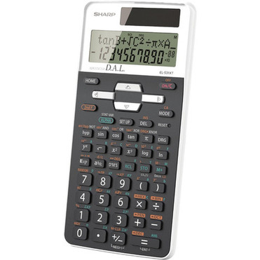 Sharp EL531 Scientific Calculator - 272 Functions - 12 Digits - BatterySolar Powered - 06 x 33 x 53 - Black - 1 Each EL531XTWH