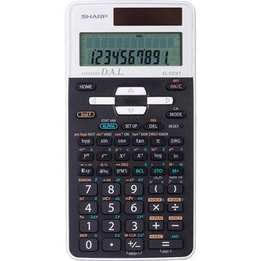 Sharp EL531 Scientific Calculator - 272 Functions - 12 Digits - BatterySolar Powered - 06 x 33 x 53 - Black - 1 Each EL531XTWH