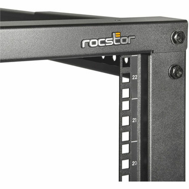 Rocstor SolidRack Open Frame 4-Post Adjustable Depth Rack - For IT Equipment Server Switch Router UPS Networking AV Equipment Y10E072-B1