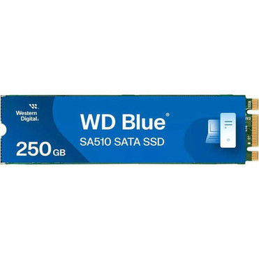 WD Blue SA510 WDS250G3B0B-00AXS0 250 GB Solid State Drive - M2 2280 Internal - SATA SATA600 - Desktop PC Notebook Device - 500 TB WDS250G3B0B-00AXS0
