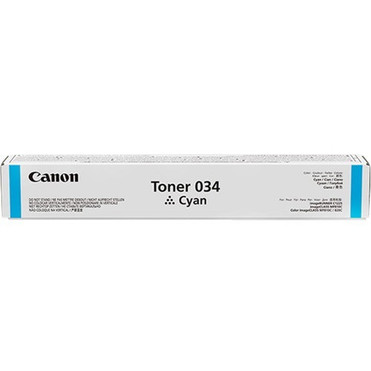 Canon 034 Original Standard Yield Laser Toner Cartridge - Cyan - 1 Pack - 7300 Pages 9453B001