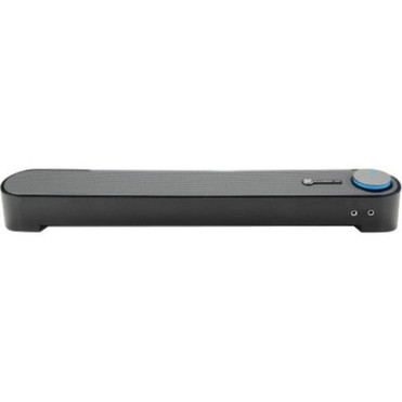 GOgroove SonaVERSE Sound Bar Speaker - 6 W RMS - Black - Desktop - 95 Hz to 20 kHz - USB GGSVUBR100BKEW