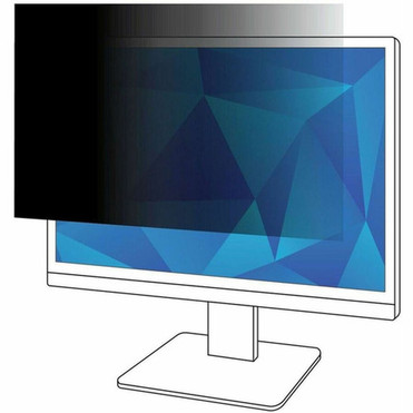 3M Privacy Filter Black Matte - For 22 55880 mm Widescreen LCD Monitor - 1610 - Scratch Resistant Fingerprint Resistant Dust - PF220W1B
