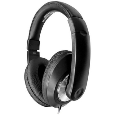 Hamilton Buhl Smart-Trek ST1BK Headphone - Stereo - Black Silver - Mini-phone 35mm - Wired - 32 Ohm - 50 Hz 20 kHz - Binaural - - ST1BK