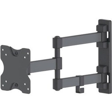 Manhattan TV  Monitor Mount Wall Full Motion 1 screen Screen Sizes 13-27  Black VESA 75x75 to 100x100mm 20kg Tilt  Swivel 461382