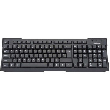 Manhattan Enhanced Keyboard - Cable Connectivity - USB 11 Interface - Windows XP Windows Vista Windows 7 Windows 81 Windows 10 - 175708