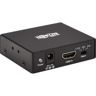 Tripp Lite by Eaton P130-000-AUDIO2 4K HDMI Audio De-EmbedderExtractor - Functions Audio De-embedding Audio Extraction - 3840 x - - P130-000-AUDIO2