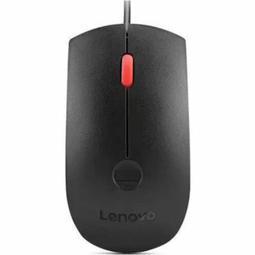 Lenovo Fingerprint Biometric USB Mouse Gen 2 - Optical - Cable - Black - USB Type A - 1600 dpi - Scroll Wheel - 3 Buttons - 4Y51M03357
