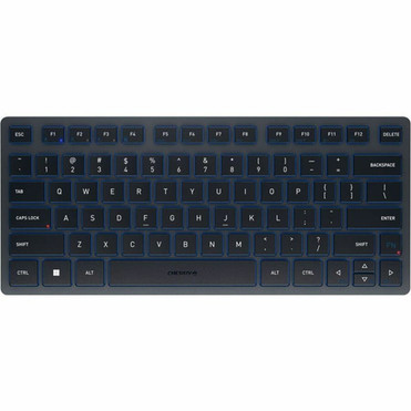 CHERRY KW 7100 Keyboard - Wireless Connectivity - Bluetooth - 33 ft 1005840 mm Windows Key Hot Keys - English US - Notebook - JK-7100US-22