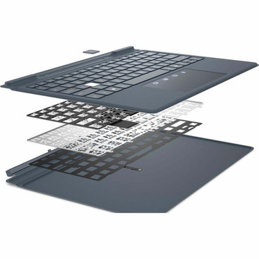 Dell Collaboration Keyboard - Pogo Pin Interface CoPilot Hot Keys - French Canada - Tablet Stylus - TouchPad ClickPad - - K21MBRFRCAN