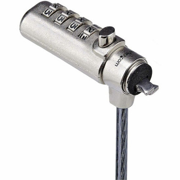 StarTechcom Slim Lock Noble Wedgereg Slot Compatible 66ft 2m Combination Locking Cable Desk Anti-Theft Security For - Slim - - SNBLC4D-LAPTOP-LOCK