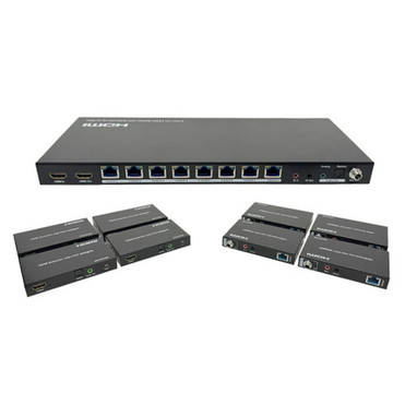 1x8 HDMI Splitter Extender - 60m 4K 60Hz 444 with Loop out  Receivers