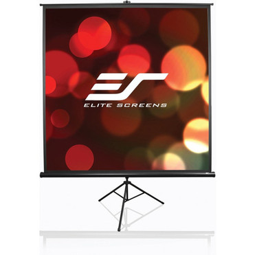 Elite Screens Tripod T120UWV1 120 Projection Screen - Front Projection - 43 - MaxWhite - 72 x 96 - 11 Gain - Floor Mount T120UWV1