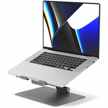 Targus HyperSpace Ergonomic Adjustable Laptop Stand - Space Grey - Up to 22 55880 mm Screen Support - Aluminum - Space Gray - For HS1150GYGL