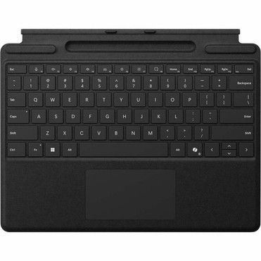 Microsoft KeyboardCover Case Microsoft Surface Pro 9 Surface Pro 8 Surface Pro 10 Surface Pro 11 Tablet - English Keyboard - Black 8XB-00162