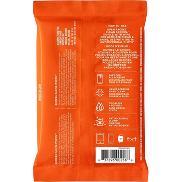 Whoosh Screen Shine Wipes - For Screen Mobile Phone - Scratch Resistant Damage Resistant Non-toxic Odorless Alcohol-free - 20  1FG20WPENFR