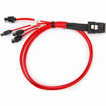 Rocstor 50cm Serial Attached SCSI SAS Cable - SFF-8087 to 4x Latching SATA - 16 ft 050 m Mini-SASSATA Data Transfer Cable for SAS Y10C873-RD