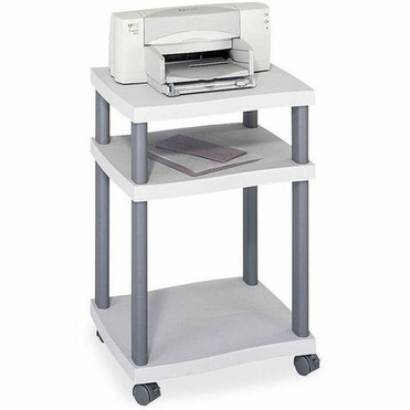 Safco Economy Desk Side PrinterFax Stand - 100 lb 4535924 g Load Capacity - 2 x Shelfves - 2925 74295 mm Height x 20 508 1860GR