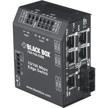 Black Box Standard Heavy Duty Edge Switch - New - 5 x Network RJ-45 - 1 x SC Ports - Multi-mode - 003 mil 0 mm Fiber - Fast - - 2 LBH150A-SC
