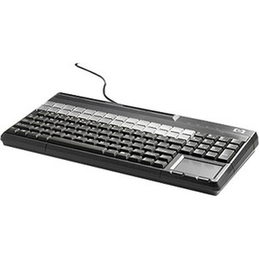 HP POS Keyboard - 106 Keys - QWERTY Layout - Magnetic Stripe Reader - USB FK218AAABC