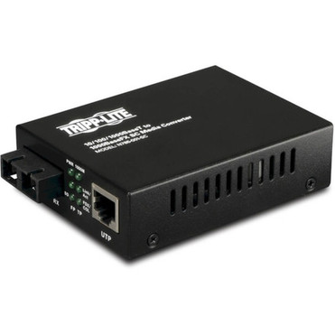 Tripp Lite by Eaton N785-001-SC Gigabit Media Converter - 1 x Network RJ-45 - 1 x SC Ports - 101001000Base-T 1000Base-FX - 2 km - N785-001-SC