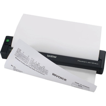 Brother PocketJet 6 Plus Direct Thermal Printer - Monochrome - Portable - Thermal Paper Print - USB - Bluetooth - Battery Included - - PJ663-K
