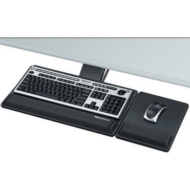 Designer Suitestrade Premium Keyboard Tray - 3 7620 mm Height x 275 69850 mm Width x 19 48260 mm Depth - Black - 1 8017901