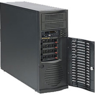 Supermicro SuperChassis 733TQ-500B System Cabinet - Mid-tower - Black - 7 x Bay - 1 x 500 W - EATX Motherboard Supported - 2 x 525 - CSE-733TQ-500B