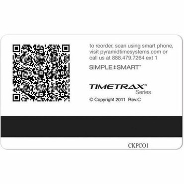 Pyramid Employee Swipe Cards - Magnetic Stripe Card - 363 9208 mm x 213 5398 mm Length - 50 Pack 41304
