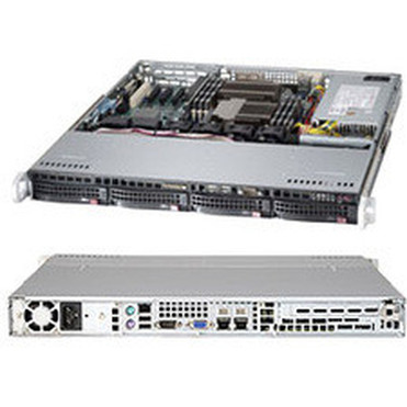 Supermicro SuperServer 6017B-MTF Server Barebone System - 1U Rack-mountable - Socket B2 LGA-1356 - 2 x Processor Support - Intel C602 SYS-6017B-MTF