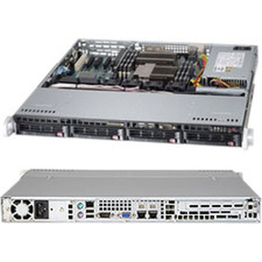 Supermicro SuperServer 6017B-MTLF Server Barebone System - 1U Rack-mountable - Socket B2 LGA-1356 - 2 x Processor Support - Intel C602 SYS-6017B-MTLF