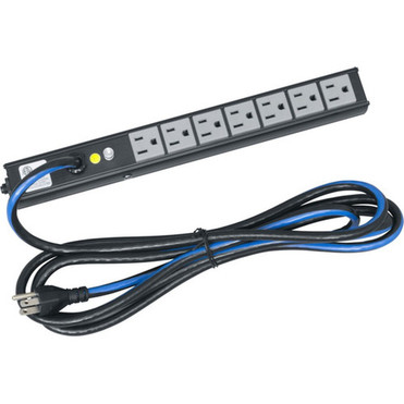 Middle Atlantic PD Series Slim High-Density 15 Amp Vertical Power Strip - 7 Outlet - No Surge Protection - NEMA 5-15P - 7 x AC Power - PD-715SC-NS