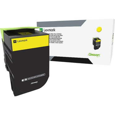Lexmark Unison 800S4 Standard Yield Laser Toner Cartridge - Yellow - 1 Each - 2000 Pages Yellow 80C0S40