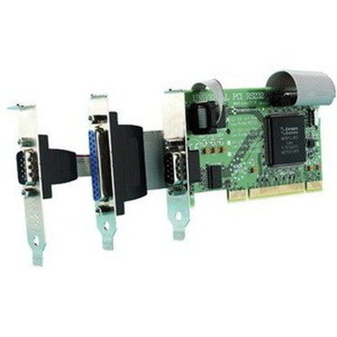 Brainboxes 2 Port RS232 Low Profile PCI Serial Port Card with LPT Parallel Port - Low-profile Plug-in Card - PCI 30 - PC - 1 x Number UC-203